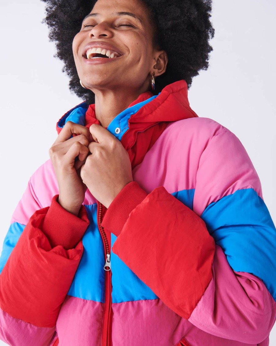 Apparel Kip&Co Knitwear & Jackets | Strawberry Pie Adult Puffa Jacket