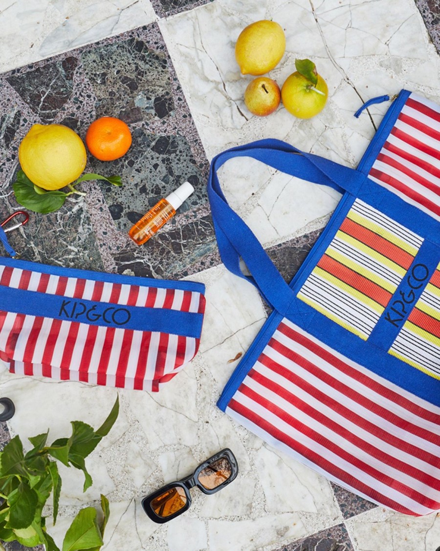 Apparel Kip&Co Beach & Tote Bags | Isola Bella Recycled Nylon Beach Bag And Detachable Pouch Set