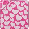 Baby Kip&Co Baby Towels | Big Hearted Pink Terry Baby Towel