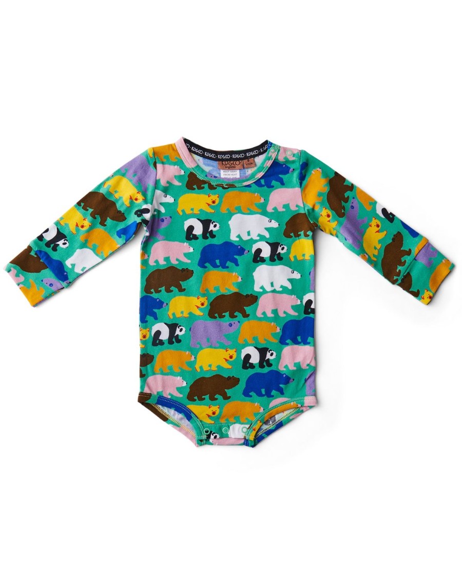 Apparel Kip&Co Baby Pjs | Can'T Bear It Organic Long Sleeve Romper