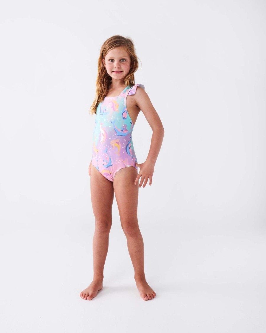 Apparel Kip&Co Swimwear | Dolphin Magic One Piece Bathers