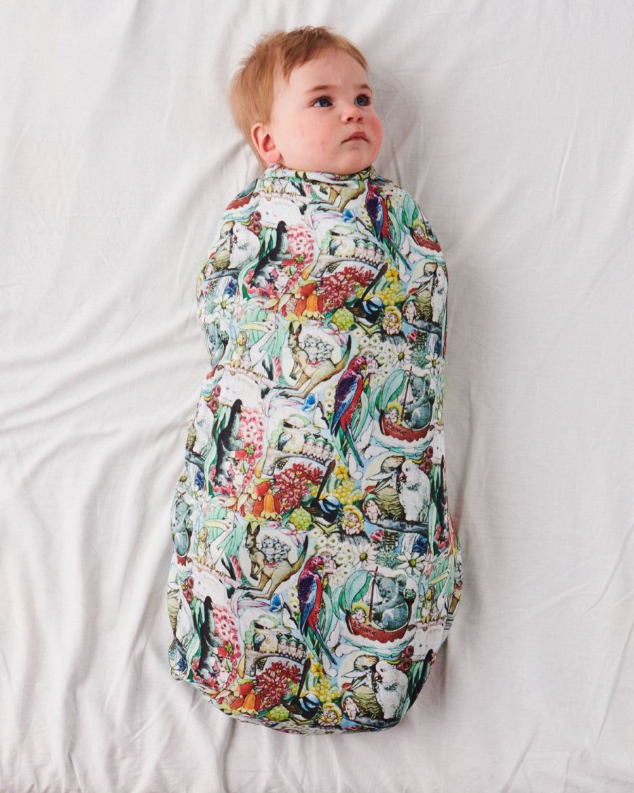 Bedding Kip&Co Swaddles | Kip&Co X May Gibbs Bush Friends Bamboo Swaddle