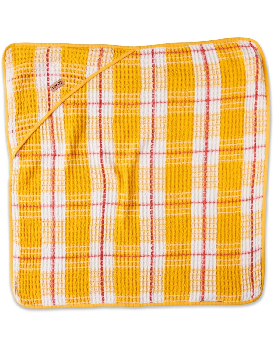 Baby Kip&Co Baby Towels | Lemon Meringue Waffle Baby Towel