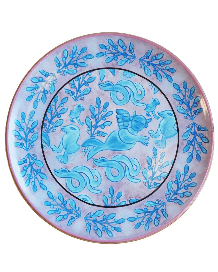 Homewares Kip&Co Ceramics | Kip&Co X Mirka Mermaid Dreaming Plate 2P Set