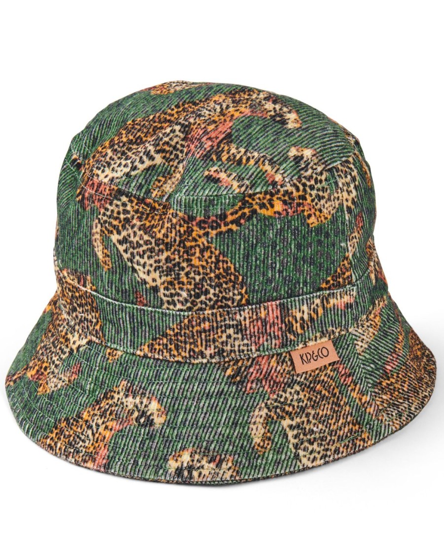 Apparel Kip&Co Accessories | Cheetah Corduroy Bucket Hat