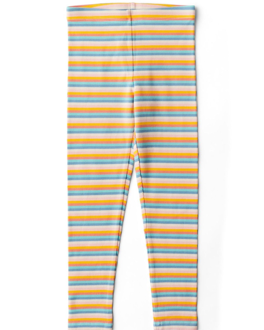 Apparel Kip&Co Bottoms | Fruit Tingle Woven Stripe Leggings