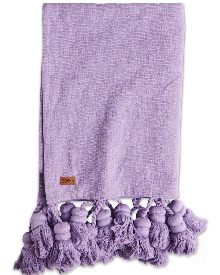 Bedding Kip&Co Blankets & Throws | Lavender Field Tassel Throw