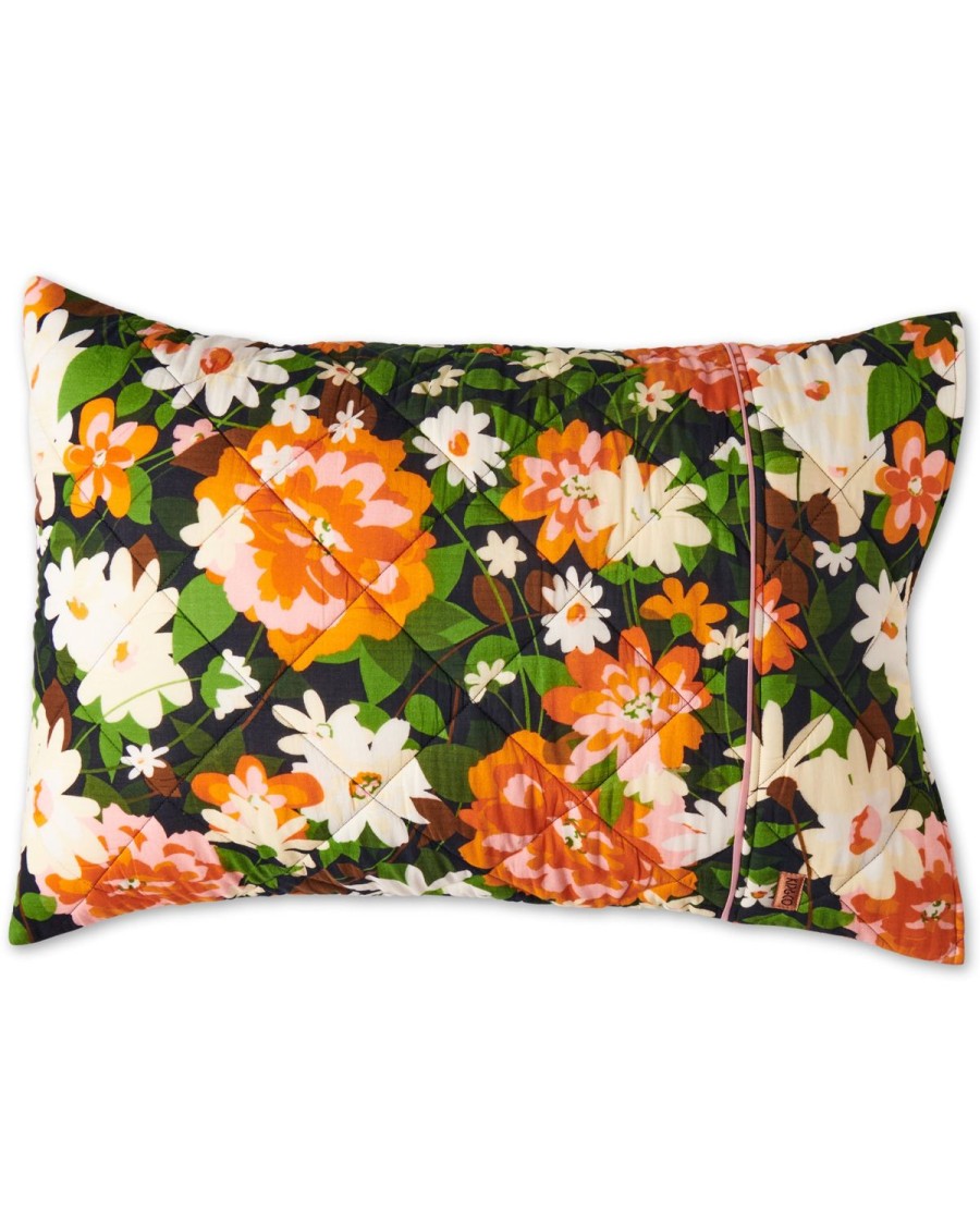 Bedding Kip&Co Pillowcases | Dreamy Floral Organic Cotton Quilted Pillowcases