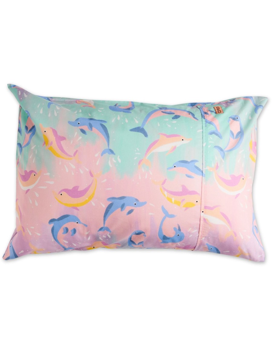 Bedding Kip&Co Pillowcases | Dolphin Magic Organic Cotton Pillowcase