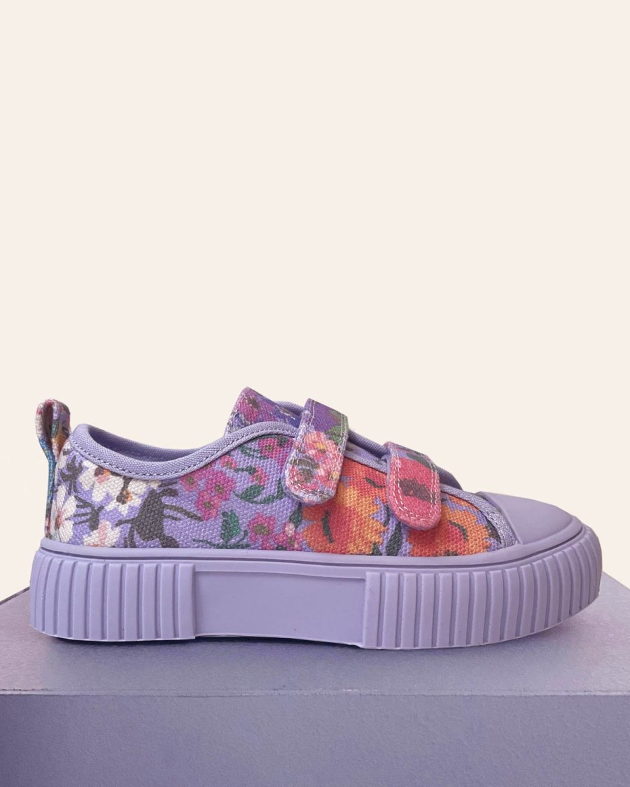 Kid Kip&Co | Piccolini X Kip&Co Forever Floral Lilac Low Top Sneaker