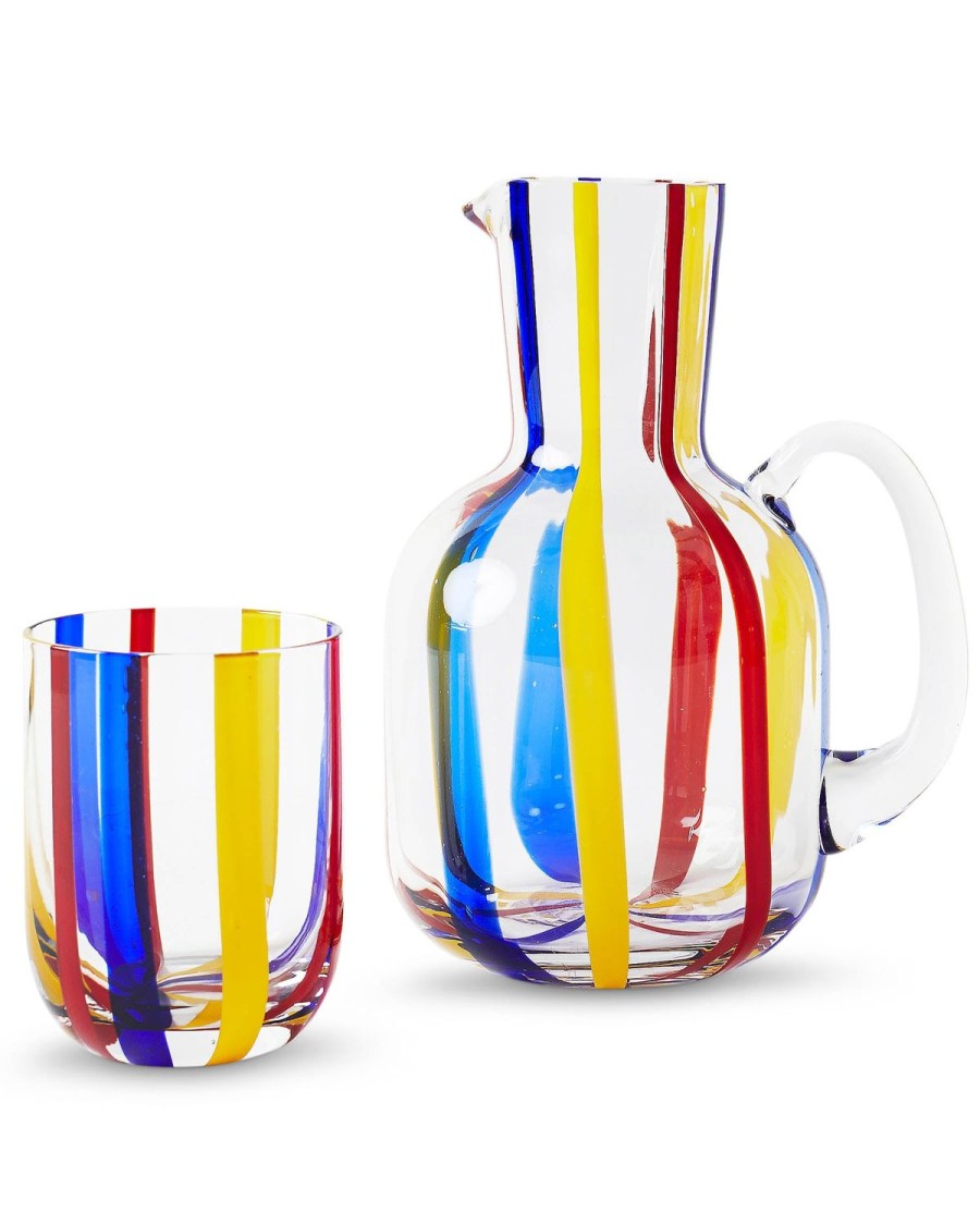 Homewares Kip&Co Glassware | Island Stripe Carafe & Glass