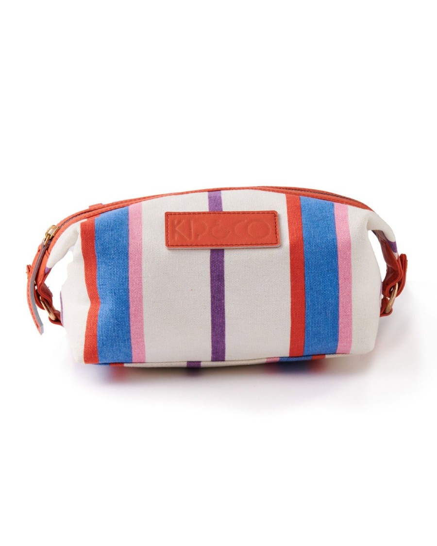 Homewares Kip&Co Toiletry Bags & Cases | Maldives Stripe Toiletry Bag