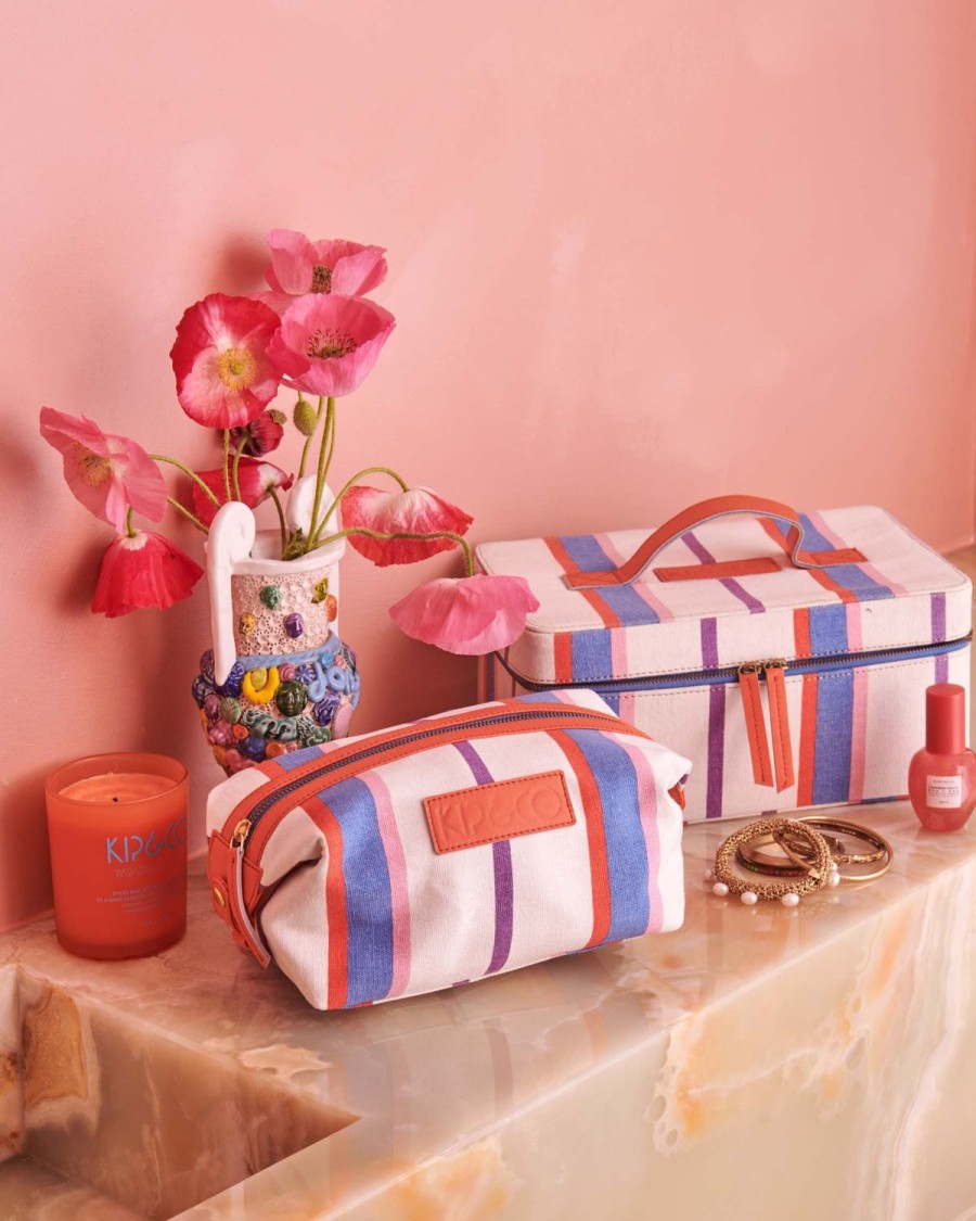 Homewares Kip&Co Toiletry Bags & Cases | Maldives Stripe Toiletry Bag