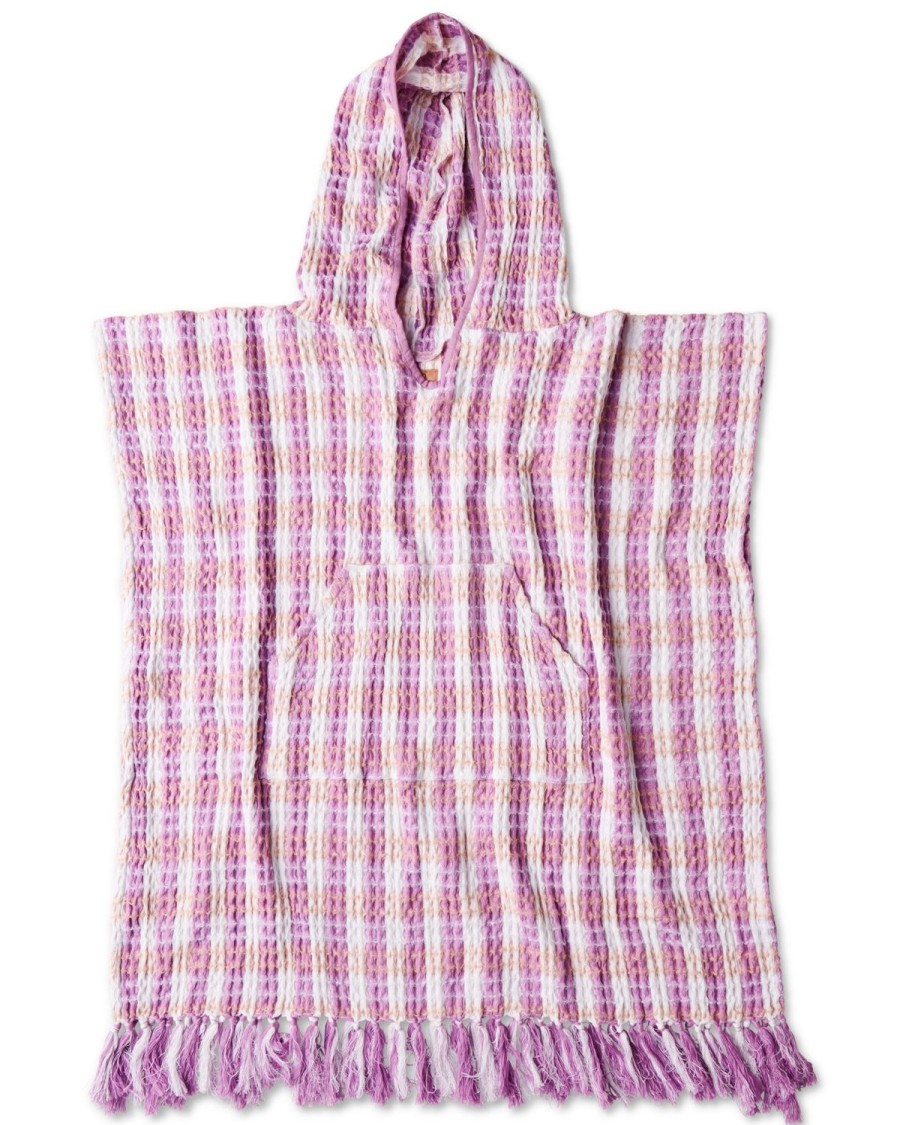 Apparel Kip&Co Swimwear | Hazy Days Kids Waffle Poncho