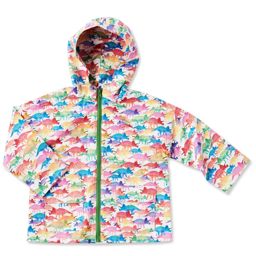 Apparel Kip&Co Knitwear & Jackets | Kip&Co X Melbourne Museum Triceratops Raincoat