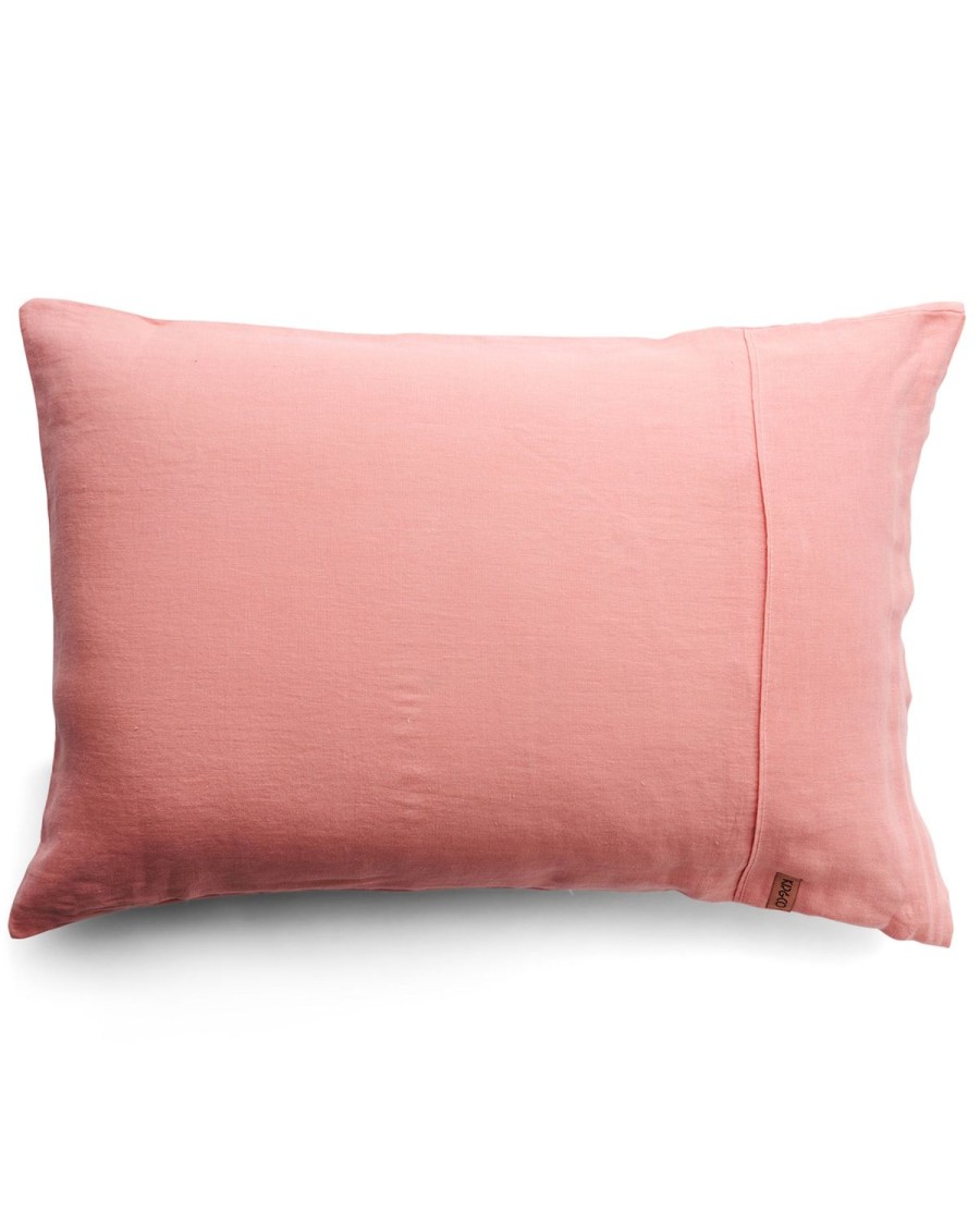 Bedding Kip&Co Pillowcases | Coral Linen Pillowcases