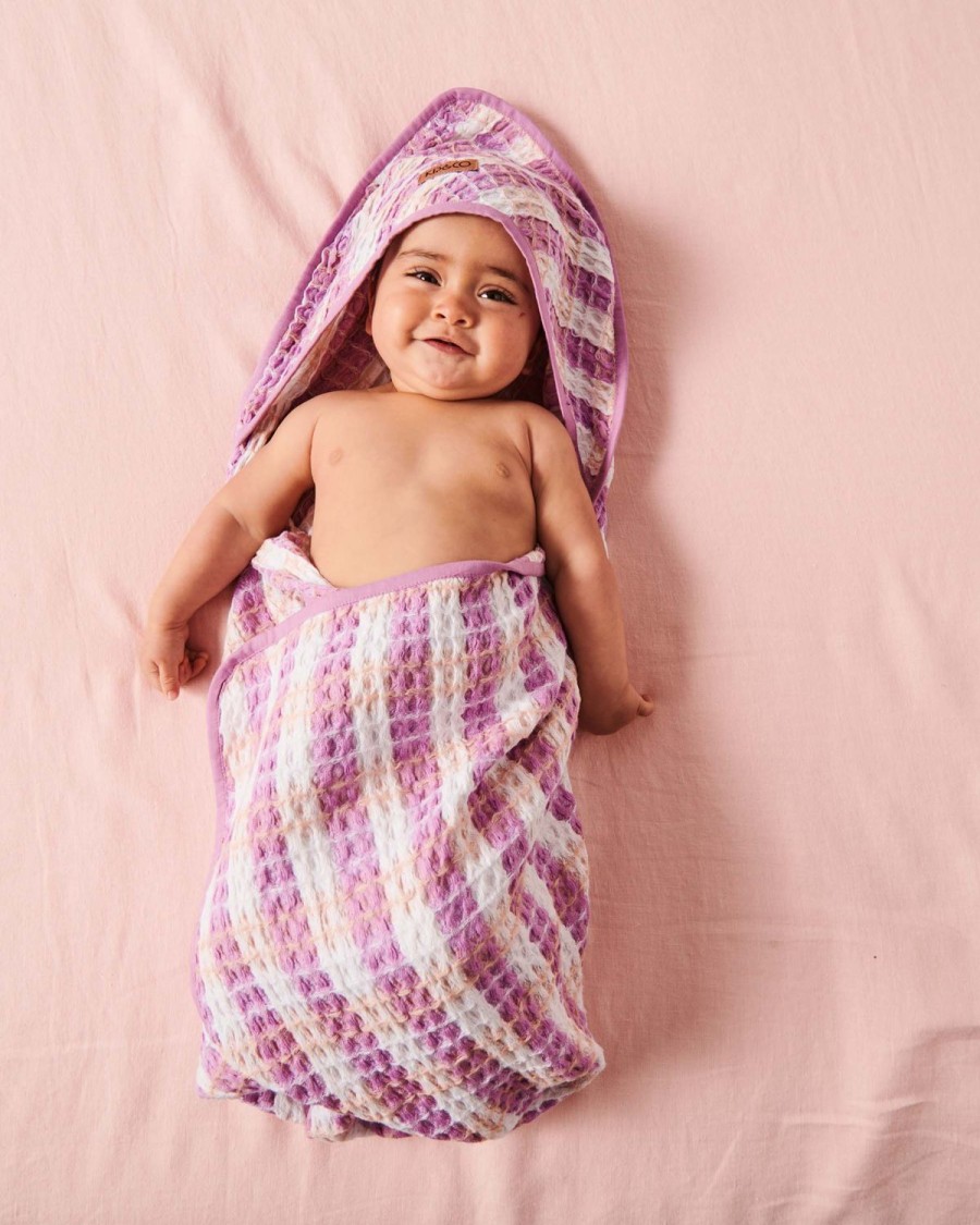 Baby Kip&Co Baby Towels | Hazy Days Waffle Baby Towel