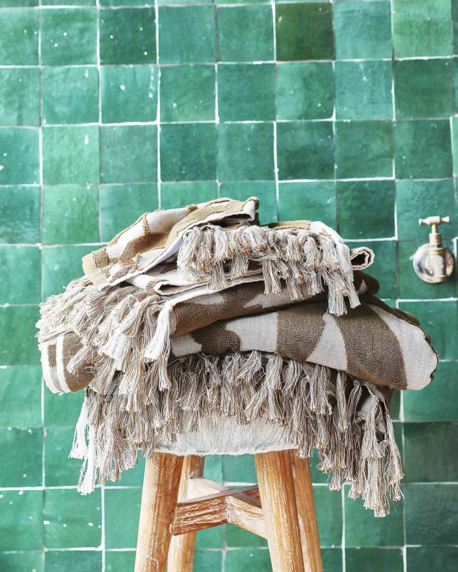 Homewares Kip&Co Towels | Bamboo Embossed Terry Face Washer