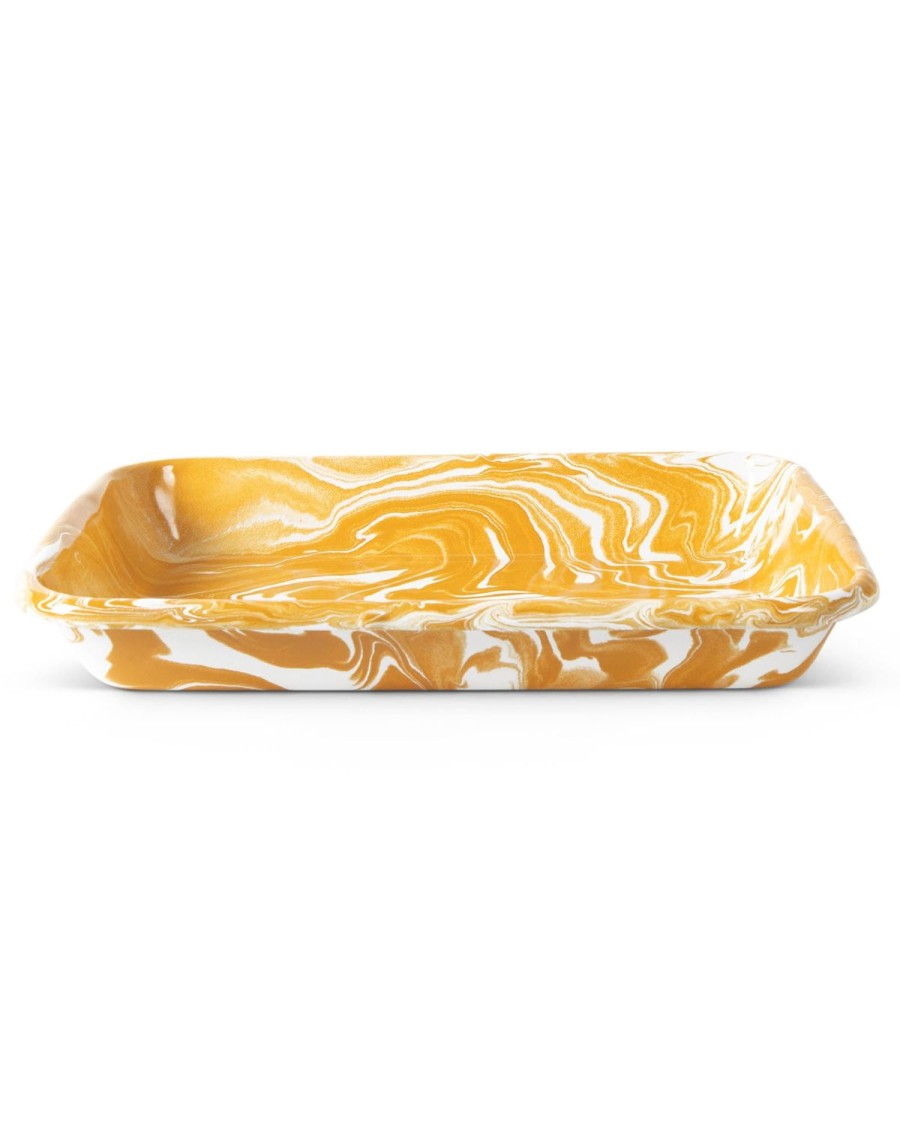 Homewares Kip&Co Enamelware | Golden Marble Enamel Baking Dish